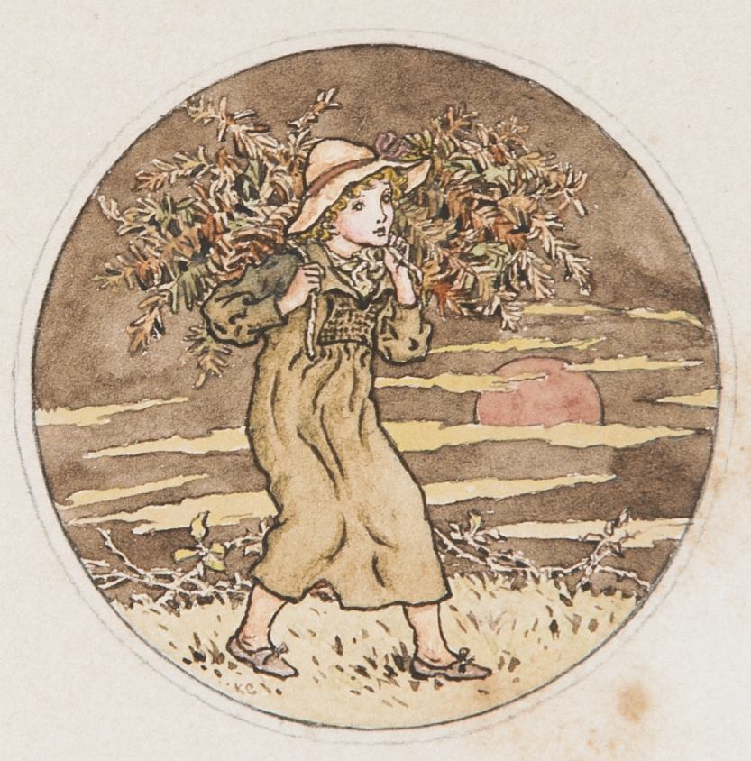 October, an Illustration for Almanack of 1890, ca. 1890