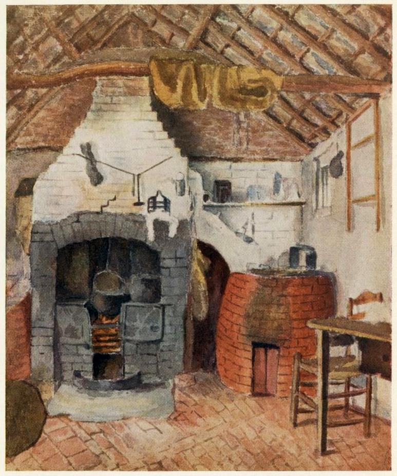 In the Chappells Cottage at Rolleston, the Kitchen, s.d