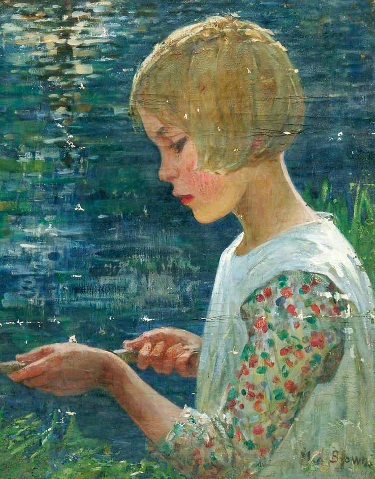 Girl Fishing(1918)