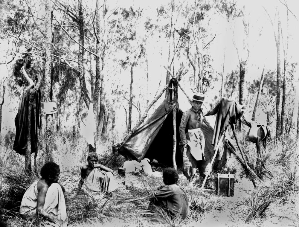 Harriett_Brims_on_location_in_the_Queensland_bush_ca._1880-1890_(24094186680)