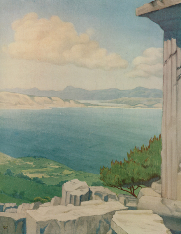 Salamis_from_Aegina_-_Willoughby_Vera_-_1925
